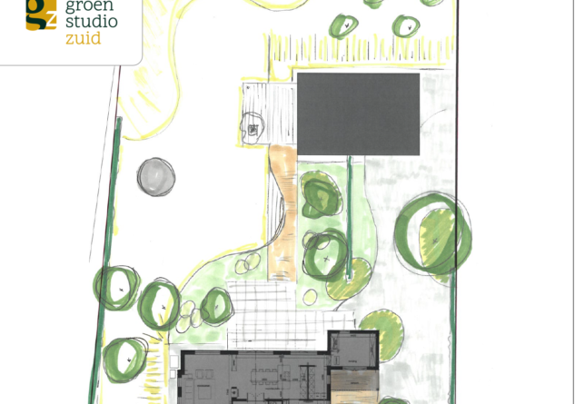 tuin schets - handgemaakt | Groenstudio Zuid